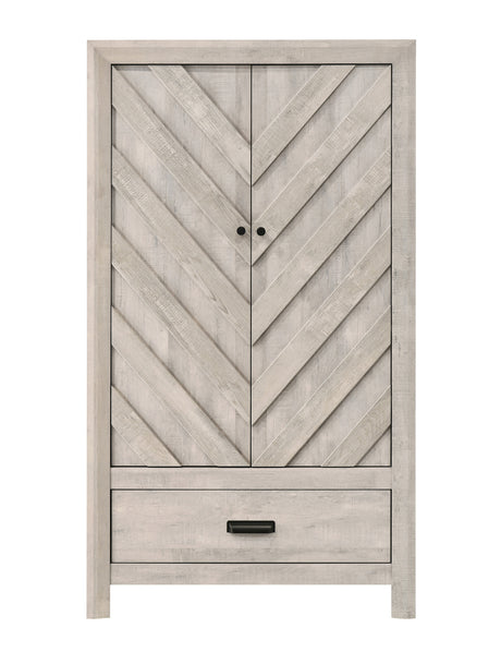 Valor Antique White Armoire from Crown Mark - Luna Furniture