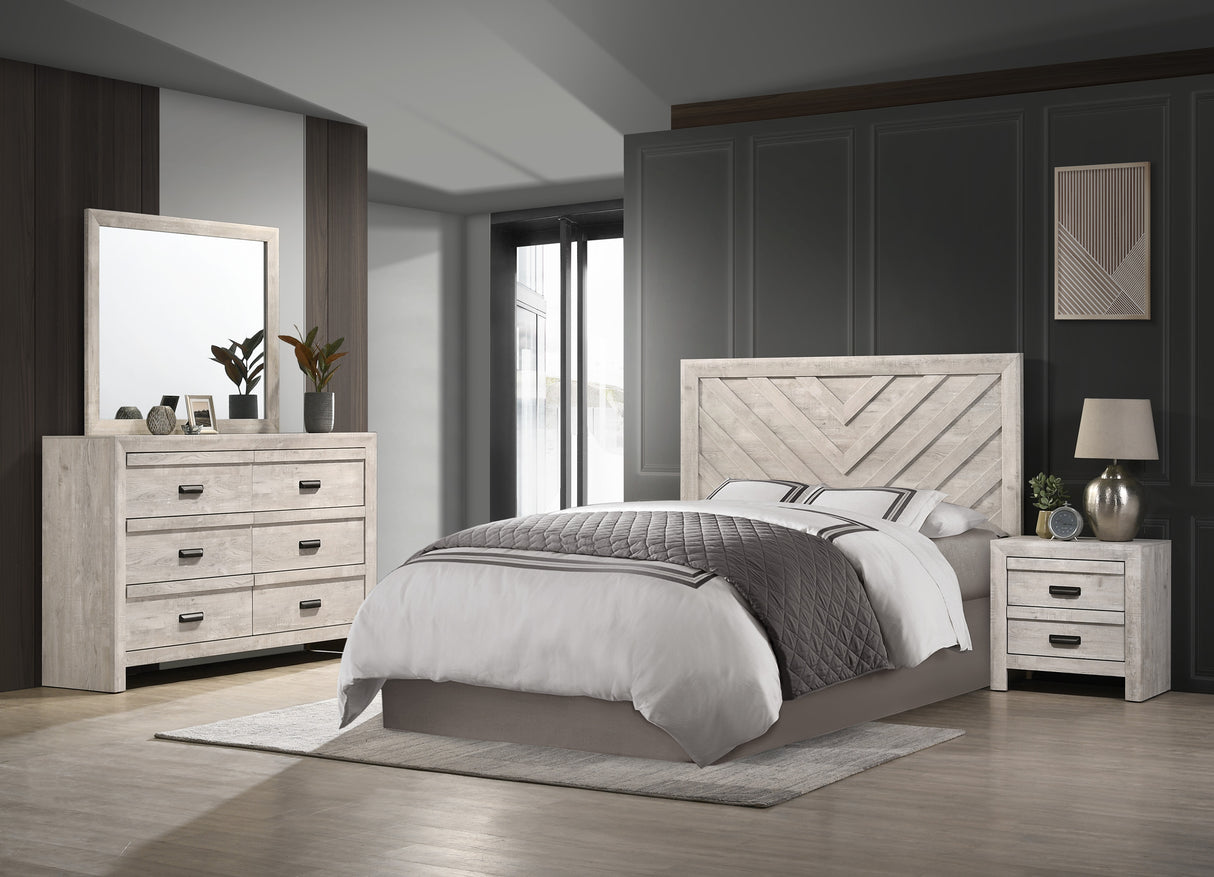Valor Beige Panel Bedroom Set from Crown Mark - Luna Furniture