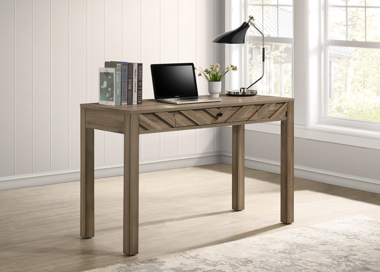 Valor Light Brown Writing Desk from Crown Mark - Luna Furniture