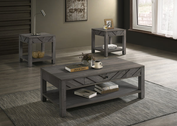 Valor Gray 3-Piece Cocktail Set