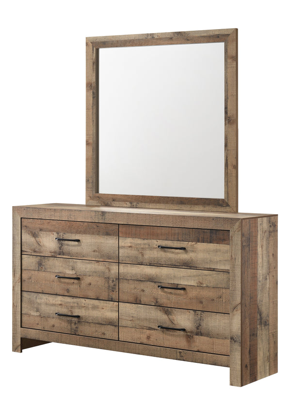 Elmer Brown Dresser Top (Only Mirror)