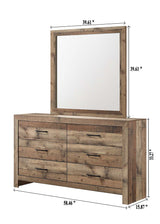 Elmer Brown Dresser Top (Only Mirror) from Crown Mark - Luna Furniture