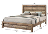 Elmer Brown King Panel Bed from Crown Mark - Luna Furniture
