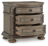 Ardenfield Light Brown Dresser, Mirror, Chest and Nightstand from Ashley - Luna Furniture