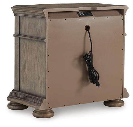 Ardenfield Light Brown Dresser, Mirror, Chest and Nightstand from Ashley - Luna Furniture