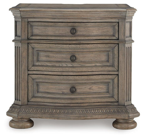 Ardenfield Light Brown Dresser, Mirror, Chest and Nightstand from Ashley - Luna Furniture