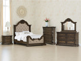Maylee Dark Brown Queen Upholstered Panel Bed from Ashley - Luna Furniture