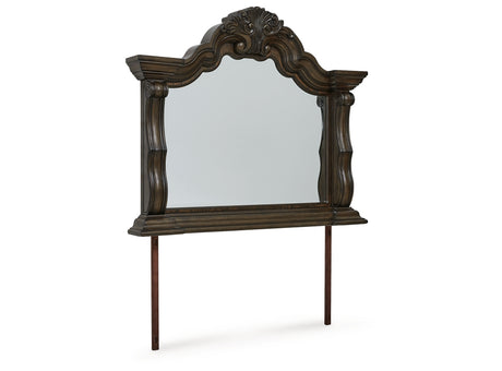 Maylee Dark Brown Bedroom Mirror (Mirror Only) from Ashley Furniture - Luna Furniture