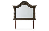 Maylee Dark Brown Bedroom Mirror (Mirror Only) from Ashley Furniture - Luna Furniture