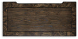 Maylee Dark Brown King Panel Bed, Dresser, Mirror, Chest and Nightstand from Ashley - Luna Furniture