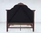 Maylee King Upholstered Bed with Dresser and 2 Nightstands in Dark Brown from Ashley - Luna Furniture