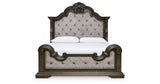 Maylee Light Grayish Brown California King Upholstered Bed with Mirrored Dresser, Chest and Nightstand from Ashley - Luna Furniture