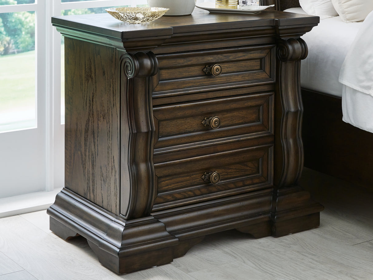 Maylee Dark Brown Nightstand from Ashley Furniture - Luna Furniture