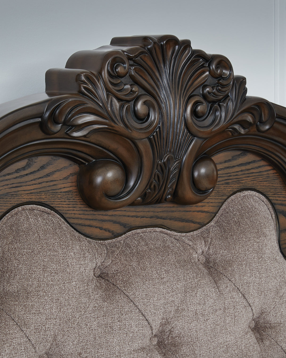 Maylee Dark Brown Queen Upholstered Panel Bed from Ashley - Luna Furniture