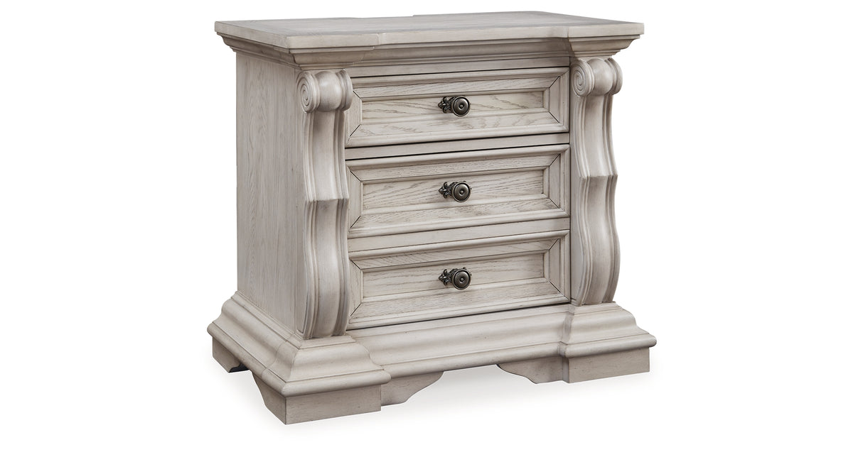 Bruchandi Antique White Nightstand from Ashley - Luna Furniture