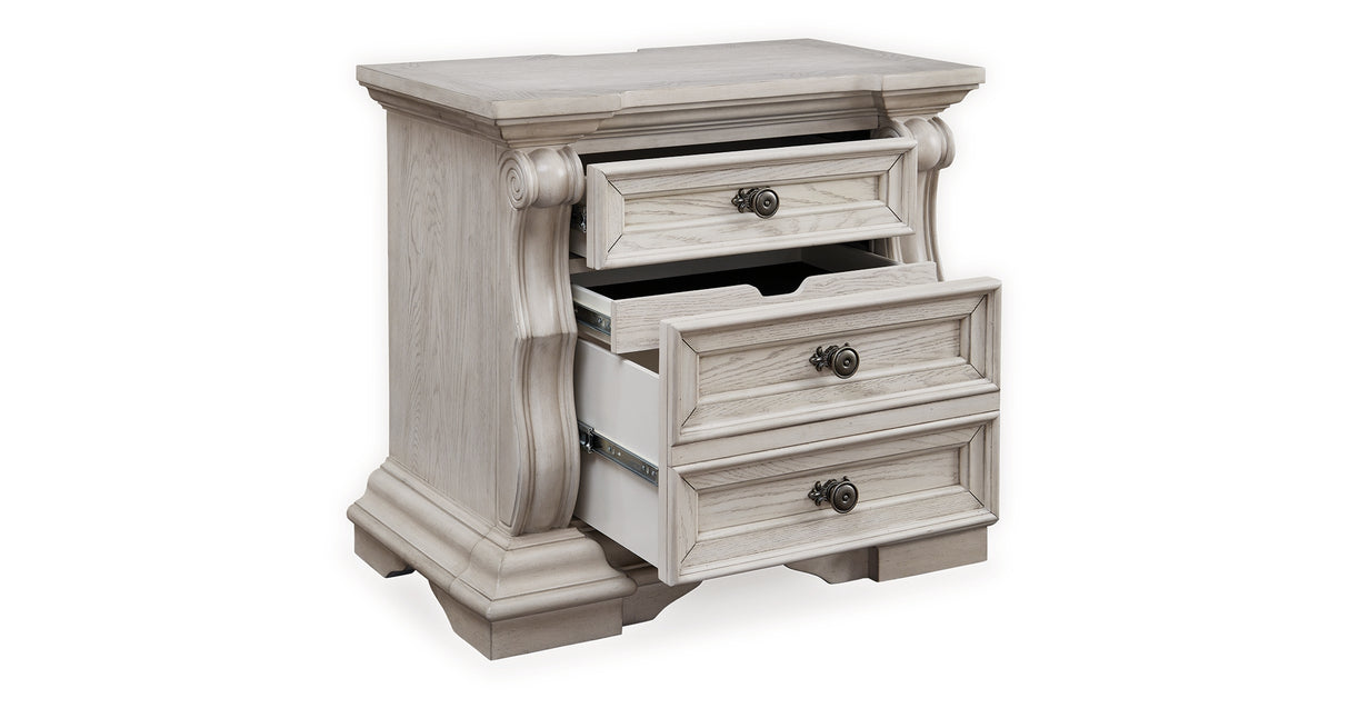 Bruchandi Antique White Nightstand from Ashley - Luna Furniture