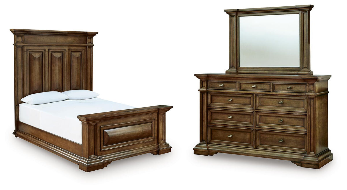 Frantanna Queen Panel Bed, Dresser and Mirror from Ashley - Luna Furniture