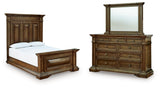Frantanna Queen Panel Bed, Dresser and Mirror from Ashley - Luna Furniture