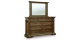 Frantanna Brown Dresser and Mirror from Ashley Furniture - Luna Furniture
