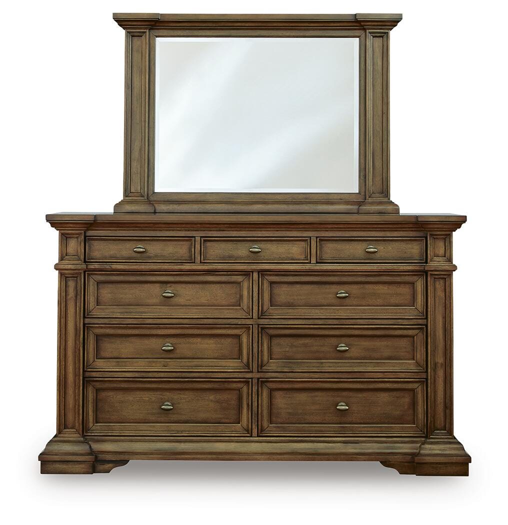 Frantanna Queen Panel Bed, Dresser and Mirror from Ashley - Luna Furniture