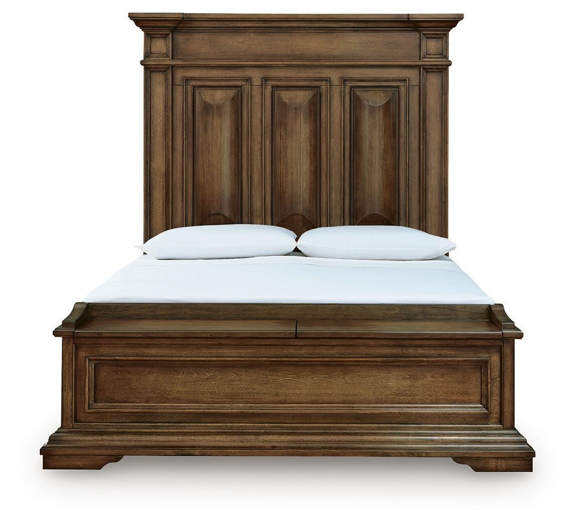 Frantanna Brown Queen Panel Storage Bed from Ashley - Luna Furniture