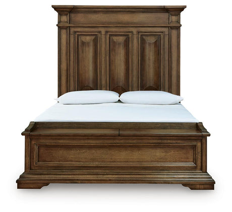 Frantanna Brown Queen Panel Storage Bed from Ashley - Luna Furniture
