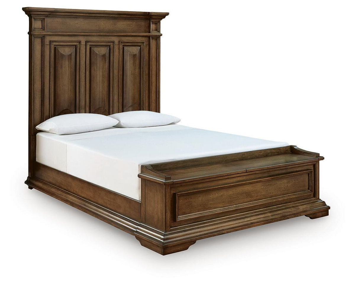 Frantanna Brown Queen Panel Storage Bed from Ashley - Luna Furniture
