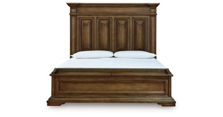 Frantanna Brown King Panel Stroage Bed from Ashley Furniture - Luna Furniture