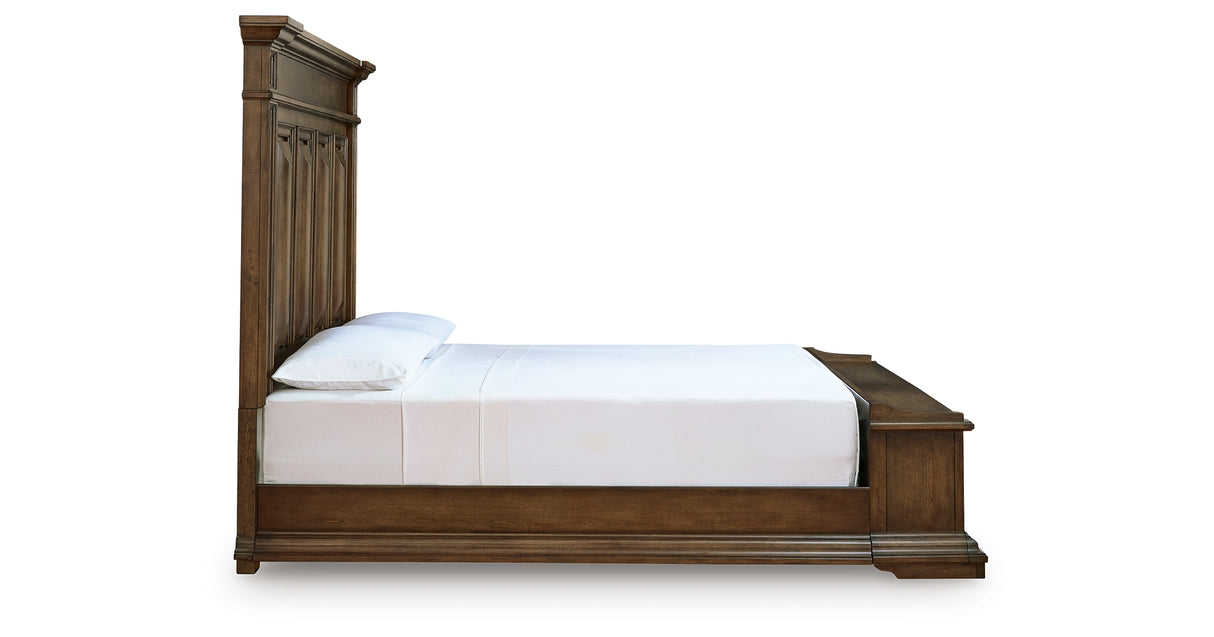 Frantanna Brown King Panel Stroage Bed from Ashley Furniture - Luna Furniture