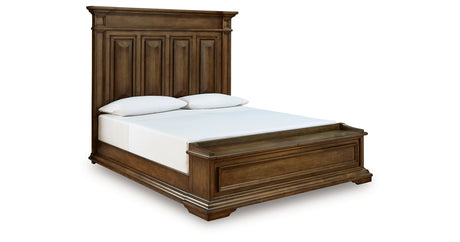 Frantanna Brown King Panel Stroage Bed from Ashley Furniture - Luna Furniture