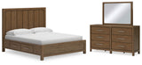 Cabalynn Light Brown Storage Platform Bedroom Set from Ashley Furniture - Luna Furniture