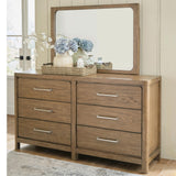 Cabalynn Light Brown Dresser and Mirror from Ashley - Luna Furniture