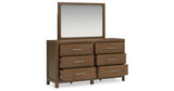 Cabalynn Light Brown Dresser and Mirror from Ashley Furniture - Luna Furniture