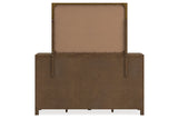 Cabalynn Light Brown Dresser and Mirror from Ashley - Luna Furniture