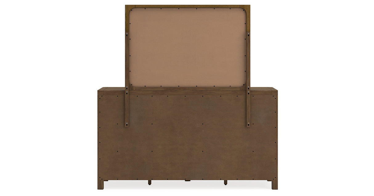 Cabalynn Light Brown Dresser and Mirror from Ashley Furniture - Luna Furniture