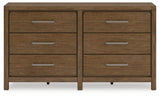 Cabalynn King Upholstered Bed with Dresser and 2 Nightstands in Light Brown from Ashley Furniture - Luna Furniture