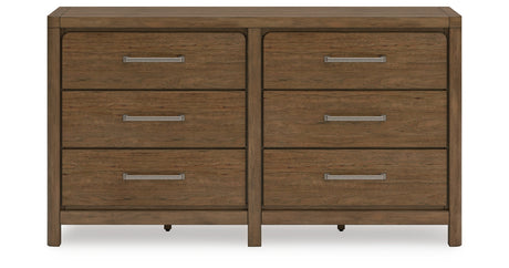 Cabalynn Queen Panel Bed with Dresser in Light Brown from Ashley Furniture - Luna Furniture