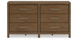 Cabalynn King Panel Bed with Dresser in Light Brown from Ashley - Luna Furniture