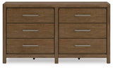 Cabalynn King Upholstered Bed with Dresser and 2 Nightstands in Light Brown from Ashley Furniture - Luna Furniture