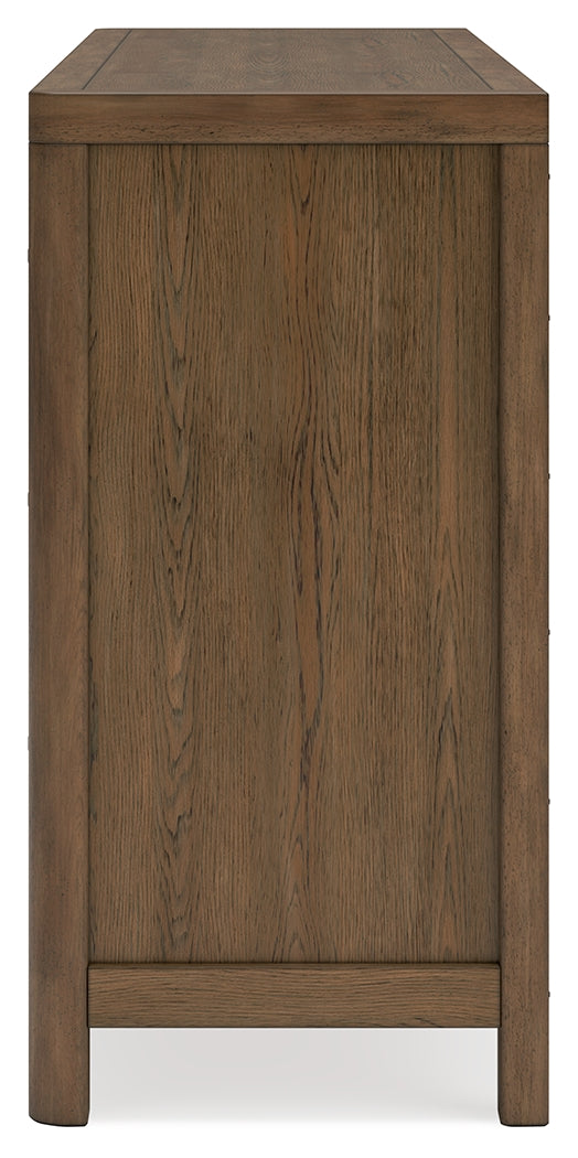 Cabalynn King Upholstered Bed with Dresser and 2 Nightstands in Light Brown from Ashley Furniture - Luna Furniture
