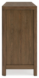Cabalynn King Upholstered Bed with Dresser and 2 Nightstands in Light Brown from Ashley Furniture - Luna Furniture