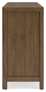 Cabalynn King Upholstered Bed with Dresser and 2 Nightstands in Light Brown from Ashley Furniture - Luna Furniture