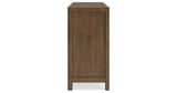 Cabalynn King Panel Bed with Dresser in Light Brown from Ashley - Luna Furniture