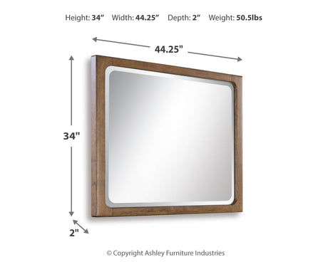 CABALYNN Light Brown Bedroom Mirror (Mirror Only) from Ashley - Luna Furniture