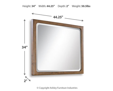 CABALYNN Light Brown Bedroom Mirror (Mirror Only) from Ashley Furniture - Luna Furniture