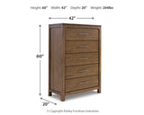 Cabalynn Light Brown Chest of Drawers from Ashley Furniture - Luna Furniture