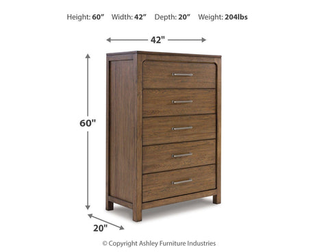Cabalynn Light Brown Chest of Drawers from Ashley - Luna Furniture