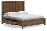 Cabalynn Light Brown Storage Platform Bedroom Set from Ashley - Luna Furniture
