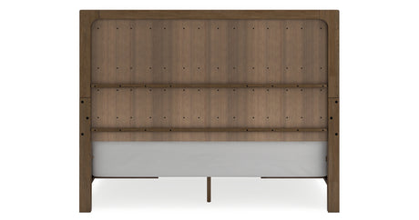 Cabalynn California King Panel Bed with Dresser in Light Brown from Ashley Furniture - Luna Furniture