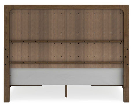 Cabalynn Light Brown California King Storage Platform Bed from Ashley Furniture - Luna Furniture